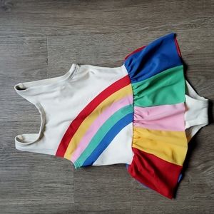 New Hanna Andersson Rainbow Skirt Swimsuit 2T